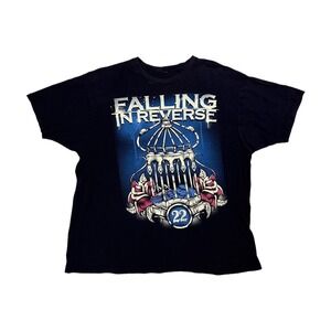 Falling In Reverse Band Tee Shirt Mens Large Black Good Graphic Birdcage 22